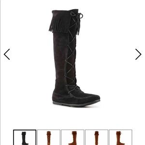 Brand New in box Minnetonka Front Lace Boots